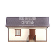 Одноэтажный дом из бруса 6х8 - визуальизация (превью)