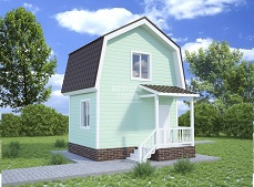 Проект дома из бруса 4х5 с мансардой под ключ - планировки и цены