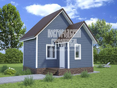 Проект дома из бруса 6х6 с мансардой и санузлом: цена строительства под ключ - недорого